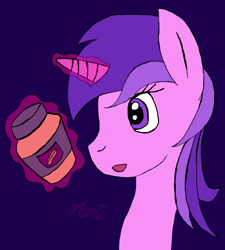 Size: 900x1000 | Tagged: artist needed, source needed, safe, amethyst star, sparkler, food, peanut butter, solo, that pony sure loves peanut butter