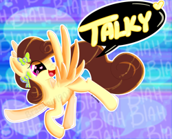 Size: 1760x1412 | Tagged: safe, artist:brashgirl901, oc, oc only, oc:talky, pegasus, pony, solo