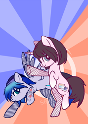 Size: 1416x1987 | Tagged: safe, artist:sugguk, oc, oc only, pegasus, pony, unicorn