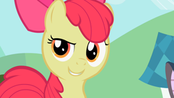 Size: 1280x720 | Tagged: safe, derpibooru import, screencap, apple bloom, the cutie pox, solo