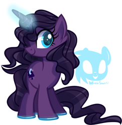 Size: 1280x1319 | Tagged: safe, artist:wicklesmack, oc, oc only, oc:night mystery, pony, unicorn, magic, solo