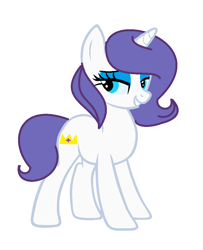 Size: 832x1024 | Tagged: safe, artist:tristannoor10, oc, oc only, oc:emerald, offspring, parent:prince blueblood, parent:rarity, parents:rariblood, solo