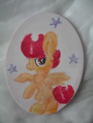 Size: 768x1024 | Tagged: safe, artist:slightlyshade, derpibooru import, scootaloo, solo, traditional art