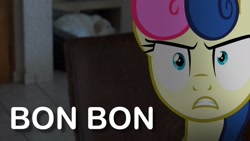 Size: 2048x1152 | Tagged: safe, derpibooru import, bon bon, sweetie drops, bon bon is not amused, solo