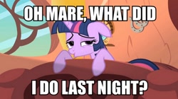 Size: 712x400 | Tagged: safe, screencap, twilight sparkle, image macro, meme, solo