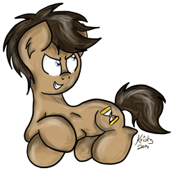 Size: 620x618 | Tagged: safe, artist:kristysk, doctor whooves, pony, male, solo, stallion