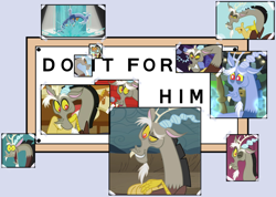 Size: 1024x731 | Tagged: safe, discord, draconequus, do it for her, do it for him, meme, the simpsons