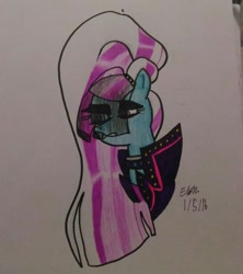 Size: 1438x1620 | Tagged: safe, artist:lizzyisme, coloratura, bust, countess coloratura, portrait, solo, traditional art