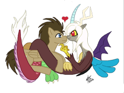 Size: 1024x768 | Tagged: safe, artist:idoctorwhooves, discord, doctor whooves, eris, female, half r63 shipping, male, rule 63, shipping, straight