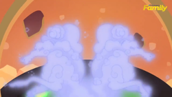 Size: 1600x900 | Tagged: safe, screencap, windigo, a hearth's warming tail, discovery family logo, smoke