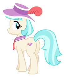 Size: 3556x4242 | Tagged: safe, artist:ispincharles, artist:slb94, coco pommel, clothes, cute, hat, looking at you, plot, simple background, solo, transparent background, vector