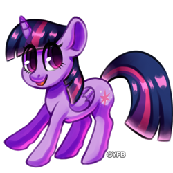 Size: 1500x1500 | Tagged: safe, artist:yellowfeatherbolt, twilight sparkle, twilight sparkle (alicorn), alicorn, pony, female, mare, simple background, solo, transparent background