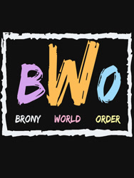 Size: 750x1000 | Tagged: safe, artist:lordfortune, bwo, nwo, parody, redbubble, wcw, wrestling, wwe