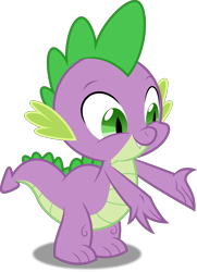 Size: 3623x5000 | Tagged: safe, artist:dashiesparkle, spike, dragon, it's about time, .svg available, absurd resolution, simple background, solo, transparent background, vector