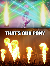 Size: 576x754 | Tagged: safe, screencap, coloratura, the mane attraction, countess coloratura, fire, meme, rammstein, that's my pony, that's my x