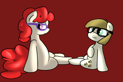 Size: 3000x2000 | Tagged: safe, artist:nimitea, twist, zippoorwhill, filly, glasses, simple background