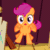 Size: 336x336 | Tagged: safe, screencap, scootaloo, flight to the finish, :o, animated, buzzing wings, confused, floating, surprised