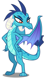 Size: 3398x6000 | Tagged: safe, artist:dashiesparkle, princess ember, dragon, gauntlet of fire, .svg available, absurd resolution, simple background, solo, transparent background, vector