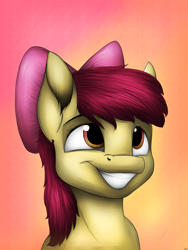 Size: 3000x4000 | Tagged: safe, artist:lupiarts, apple bloom, bust, portrait, solo