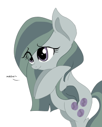 Size: 1024x1280 | Tagged: safe, artist:php76, marble pie, behaving like a cat, bipedal, cute, eye clipping through hair, marblebetes, meow, simple background, solo, transparent background