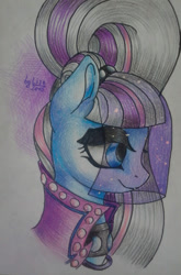 Size: 1024x1555 | Tagged: safe, artist:liza-jack, coloratura, bust, countess coloratura, portrait, solo, traditional art