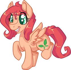 Size: 1819x1796 | Tagged: safe, artist:paintsplatter, oc, oc only, oc:ambrosia apple, offspring, parent:big macintosh, parent:fluttershy, parents:fluttermac, solo