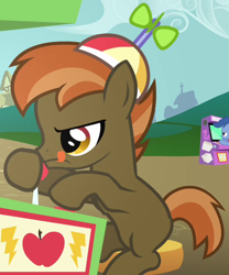 Size: 520x625 | Tagged: safe, screencap, archer (character), button mash, scootablue, earth pony, pony, hearts and hooves day (episode), arcade, background pony, colt, hearts and hooves day, male, the perfect stallion