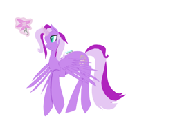 Size: 1024x768 | Tagged: safe, artist:fluxcapacitor100, wysteria, alicorn, pony, g3, alicornified, flower, magic, race swap, solo