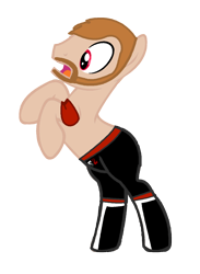 Size: 1064x1456 | Tagged: safe, artist:digiradiance, beard, nxt, ponified, sami zayn, simple background, transparent background, wrestling, wwe