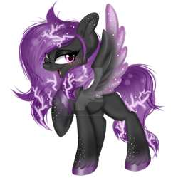 Size: 1024x1024 | Tagged: safe, artist:pvrii, oc, oc only, oc:thunder strike, simple background, solo, transparent background, watermark