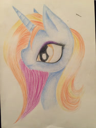 Size: 2448x3264 | Tagged: safe, artist:maioow, sassy saddles, pony, unicorn, female, mare, solo