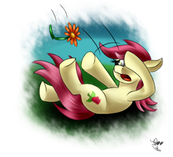 Size: 1100x1000 | Tagged: safe, artist:ferasor, roseluck, solo, the horror, zinnia