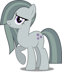 Size: 4253x5000 | Tagged: safe, artist:dashiesparkle, artist:jeatz-axl, edit, marble pie, hearthbreakers, .svg available, absurd resolution, cute, face edit, full body, hair over one eye, marblebetes, ponyscape, raised hoof, simple background, smiling, solo, transparent background, vector, vector edit, when she smiles