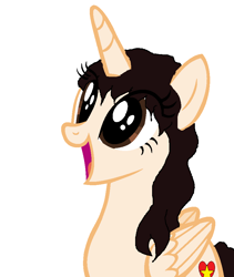 Size: 780x924 | Tagged: safe, artist:queenwolfgirl, oc, oc only, alicorn, pony, alicorn oc, happy, solo