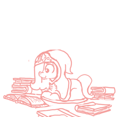 Size: 640x600 | Tagged: safe, artist:ficficponyfic, oc, oc only, oc:emerald jewel, book, child, cloak, clothes, colt, colt quest, cyoa, dear joyride, explicit source, femboy, foal, god i love books, hood, i am so alone, male, reading, robe, story included, trap