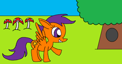 Size: 1200x629 | Tagged: safe, artist:killerbug2357, scootaloo, 1000 hours in ms paint, ms paint, solo, wrong cutie mark