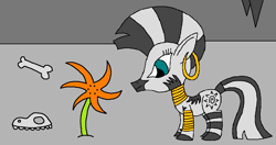 Size: 1202x633 | Tagged: safe, artist:killerbug2357, zecora, zebra, 1000 hours in ms paint, ms paint, solo