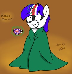 Size: 618x638 | Tagged: safe, artist:hetalianderpy, britain, british, food, great britain, nation ponies, ponified, solo, tea, united kingdom