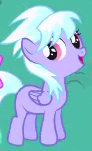 Size: 92x151 | Tagged: safe, screencap, cloudchaser, pinkie pride, filly, solo, younger