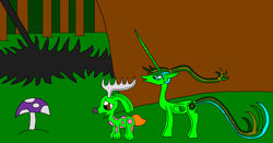 Size: 1024x538 | Tagged: safe, artist:killerbug2357, oc, oc only, oc:persephone, alicorn, pony, 1000 hours in ms paint, alicorn oc, jackalope, ms paint, why does op even try?