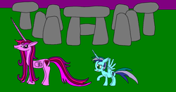 Size: 1024x538 | Tagged: safe, artist:killerbug2357, oc, oc only, oc:angelica, oc:seraphina, alicorn, pony, 1000 hours in ms paint, alicorn oc, ms paint, why does op even try?