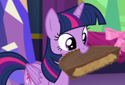 Size: 1248x843 | Tagged: safe, edit, edited screencap, screencap, twilight sparkle, twilight sparkle (alicorn), alicorn, pony, no second prances, chocolate, cute, female, food, mare, nom, peanut butter, reese's peanut butter cups