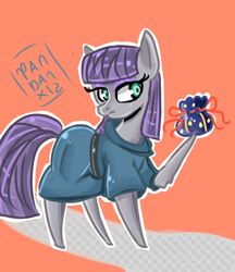 Size: 780x901 | Tagged: safe, artist:pandanx12, maud pie, the gift of the maud pie, pouch, rock pouch, solo