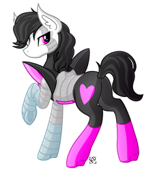 Size: 1000x1100 | Tagged: safe, artist:grimdark-graveyeard, mettaton, mettaton ex, plot, ponified, solo, undertale