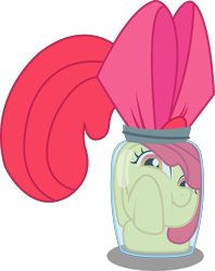 Size: 5639x7112 | Tagged: safe, artist:sketchmcreations, apple bloom, brotherhooves social, absurd resolution, jar bloom, simple background, solo, transparent background, vector