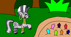 Size: 1024x536 | Tagged: safe, artist:killerbug2357, zecora, zebra, 1000 hours in ms paint, ms paint, solo