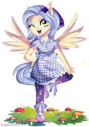 Size: 1600x2267 | Tagged: safe, artist:spookyle, oc, oc only, oc:fayette, equestria girls, ponied up, solo