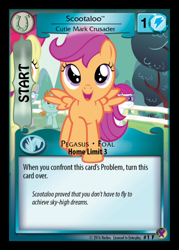 Size: 358x500 | Tagged: safe, apple bloom, little red, scootaloo, silver spoon, snips, ccg, enterplay, marks in time, merchandise
