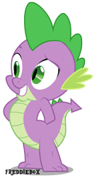 Size: 1677x3000 | Tagged: safe, artist:brony-works, spike, dragon, male, solo