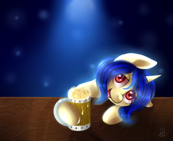 Size: 1024x837 | Tagged: safe, artist:ghst-qn, oc, oc only, alcohol, beer, drunk, food